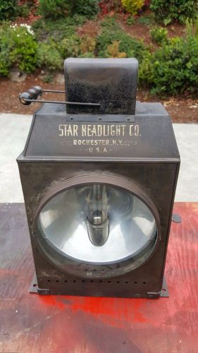 Star steam engine headlight rochester,n.y. tractor locomotive for sale