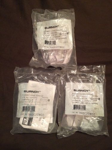 3 Burndy YH2C2CWCC H Taps Clear Cover CCF-FR **$1.99 Shipping**