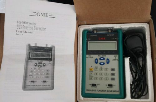 Gme fg-3015 15mhz portable dds function generator w/ 12vp-p output for sale