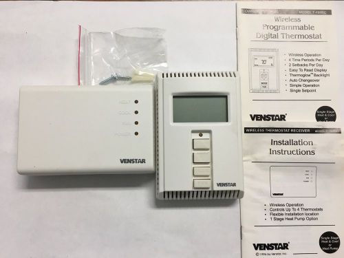 VENSTAR T-100RC WIRELESS PROGRAMMABLE THERMOSTAT WITH T-100REC RECEIVER