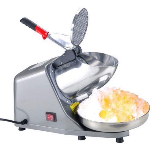 200w 143 lbs/h Electric Snow Cone Maker Ice Shaver Machine 26619