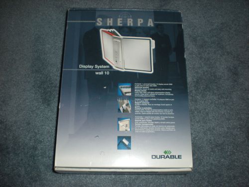 LOT -- New NIB Durable 5541 Sherpa Wall 10 Gray Display System