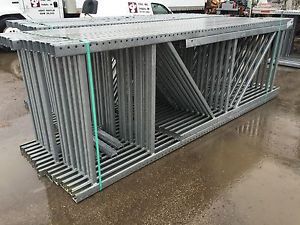 Two sections tear drop pallet racking, 48&#034;d x 144&#034;h..... for sale