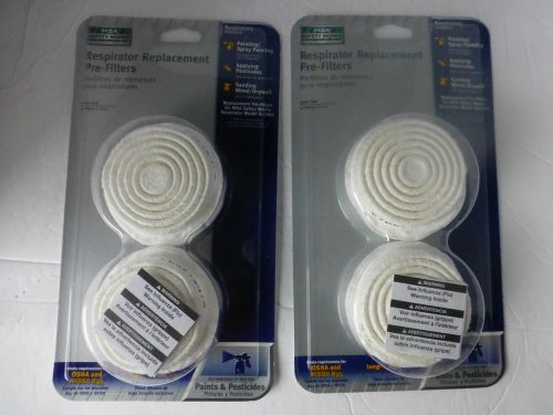 8 msa saftey works 817668 paint pesticide resirator replacemtn pre filters 8pcs for sale