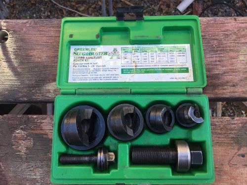 Greenlee 7235bb slug-buster manual knockout kit for 1/2 to 1-1/4-inch conduit for sale