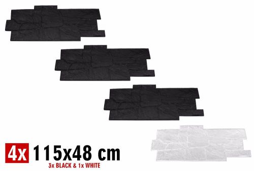 STIK Stone Plank Concrete Stamp Woodgrain Decorative Texture Mats set - 4PC