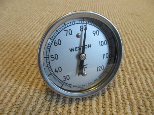 Weston industrial stem thermometer model 221 30-120 f for sale