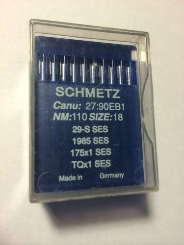 78 pc SCHMETZ sewing machine needles 29-S SES 1985 SES 175x1 SES Nm 110/18