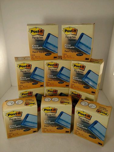 Lot of 11 new post-it popup blue note dispensers for 3 x 3 sticky notes notetabs for sale