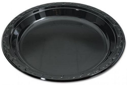 GNPBLK10 - Silhouette Black Plastic Plates