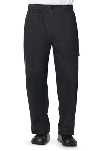 Black Dickies Men &#039;s Traditional Baggy with Zipper Fly Chef Pants DC14 BLK