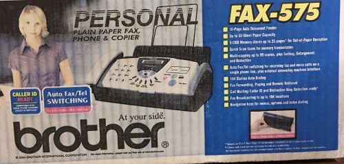 Brother FAX-575 Personal Fax Phone and Copier