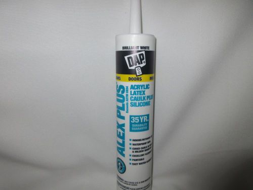 DAP Alex Plus Acrylic Latex Caulk Plus Silicone White 10.1 oz.