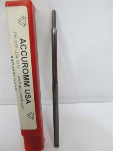 Accuromm USA MRSW-0418, 15/64&#034;, Solid Carbide Reamer - w/ Coolant