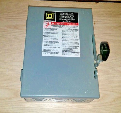 New Square D DU321RB Ser. E2 30 Amp Non-Fusible Safety Switch