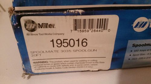 Miller Spoolmate 3035 Spool Gun 20 FT