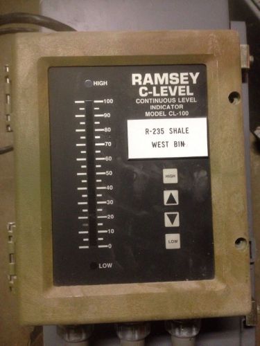 THERMO RAMSEY -- CONTINUOUS LEVEL INDICATOR -- CL-100A -- DIGITAL C-LEVEL
