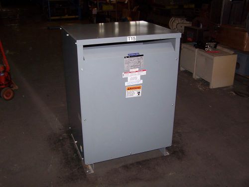 Square d 75 kva dry type transformer 208 hv 208y/120 lv 3 phase 75t85hfisnlp for sale