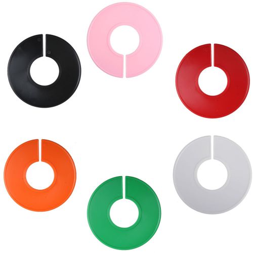 5 NEW Clothing Blank Size Rack Ring Closet Divider Organizer Colors
