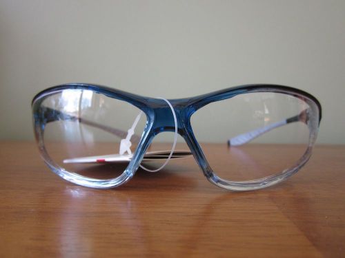 3M Performance Safety Eyewear, Blue Translucent Frame, Clear Lens
