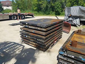 6&#039; X 4&#039; STRUCTURAL STEEL FABRICATED  HEAVY DUTY PORTABLE WELDING TABLE 8&#034; CASTOR