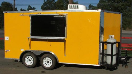 Concession trailer 8.5&#039;x14&#039; yellow - food vending event concession for sale