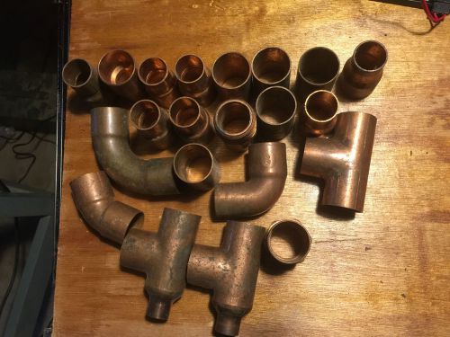 One inch copper sweat fittings plus for sale