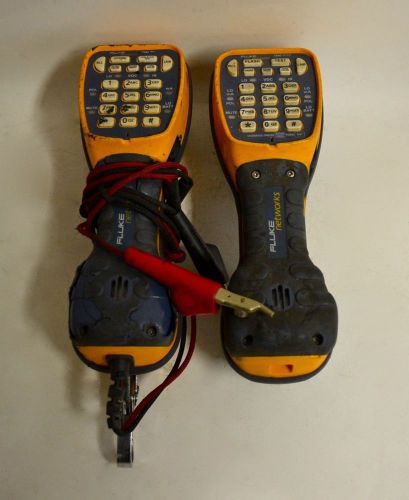 Fluke networks ts44 pro/deluxe test butt set handset blue yellow waterproof for sale
