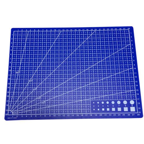 A4 Cutting Craft Mat Printed Line Grid Scale Plate Knife Leather Paper Board ss