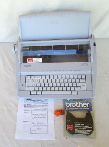 BROTHER GX-6750 DAISY WHEEL ELECTRONIC TYPEWRITER WITH SUPPLIES  AND MANUAL