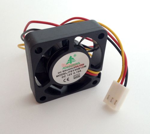 Dc fan 4010 40x40x10mm 12v 0.1a 6000rpm ball bearing tuv certified x1pcs for sale