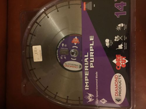 DIAMOND PRODUCTS H81 IMPERIAL PURPLE 14X125 HIGH SPEED BLADE MASONRY WALK BEHIND