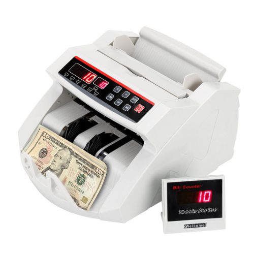 Pro. Bill Counter- Auto Counterfeit Detection w/ UV and MG, LCD Display