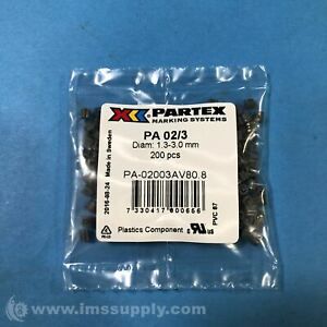 Partex Marking Systems PA-02003AV80.8 Pack of 200 Text: 8 Marker FNFP