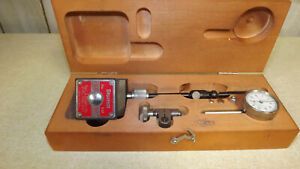 STARRETT no. 657  Magnetic Base + Box and Gauges  Complete
