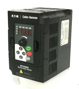 Eaton MVX001A0-2 Sensorless VFD Vector Adjustable Frequency AC Drive MVX9000