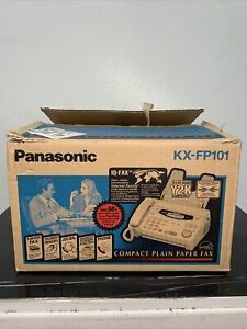 Panasonic KX-FP101 Compact Plain Paper Fax Machine w/KX-FA65 Film KX-P115 Ribbon