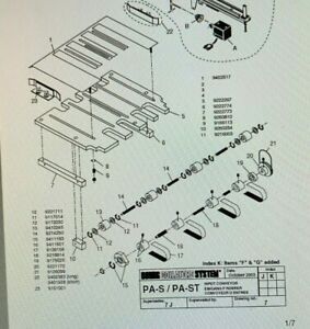 CP BOURG PA-T &amp; PA-P FOLDER ENTRY 2 (TWO) BELT PT 9126158  WE SELL BOURG PARTS