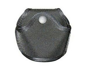 Stallion Leather OTCC-AW Black Quick Release Handcuff Case American Warrior