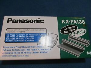 Panasonic KX-FA136 Genuine Fax Ink Film 2 Roll Pack