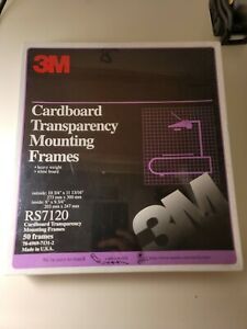 New Cardboard transparency mounting frames RS 7120  50 Frames Sealed Box