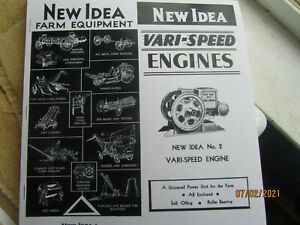 New Idea 1 1/2 to 2 1/2HP gas engine sales flyer