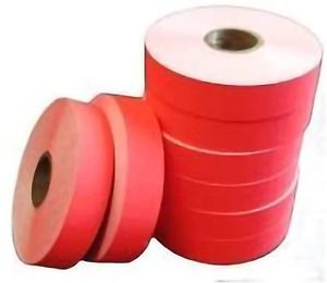 Red Labels for 1131 Price Gun, 1 Sleeve = 8 rolls, Ink Roller Included