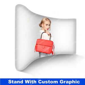 20ft Tension Fabric Curved Backdrop Wall Trade Show Displays Booth Pop Up Banner