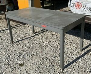 Vintage Metal Tanker Table/Desk, Mid Century Desk, Industrial, Office Desk, C,