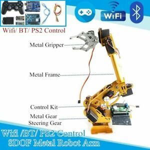 WIFI BT PS2 Control 8 DoF Manipulator Arm Metal Mechanical Hand Aluminum Alloy R