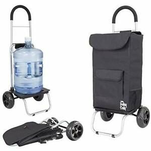 dbest products Cooler Trolley Dolly Black Insulated cooler bag folding collap...
