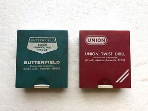 Buttterfiel #5738 (4) &amp; Union Twist #5738 No. 40 (12) Carbide Drills FREE SHIP