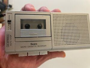 Vintage Sears 2 Speed Micro Cassette Recorder,tape wouldn’t play, fixable issue