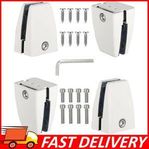 4PCS Aluminum Alloy Clamp Support Office Desk Partition Bracket Shelf Clip Clamp